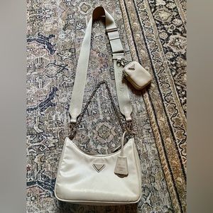 Prada Nylon Re-Edition 2005 Shoulder Bag Deserto